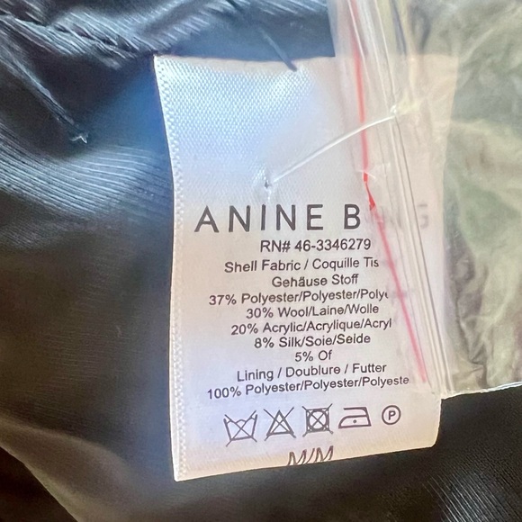 ANINE BING bouclé tweed double breasted cropped blazer Size Medium - Picture 4 of 8